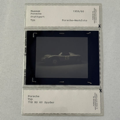 Porsche 718 RS 60 Spyder Museum Archive Factory Photo Slide Transparency