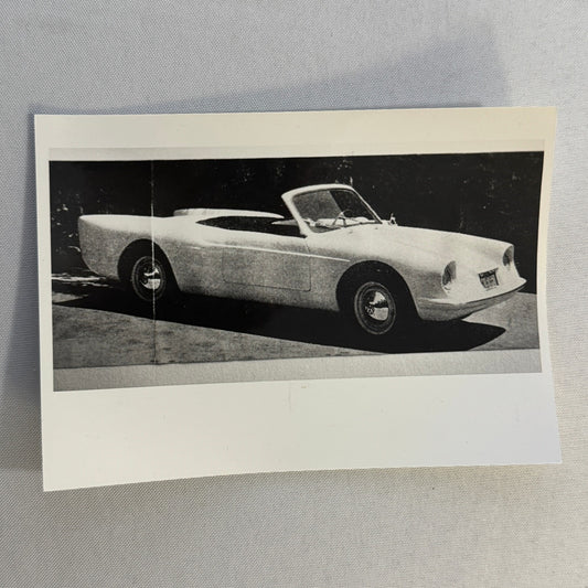 Vintage Concept Car Prototype Automobile Photo Photograph Print Unidentified