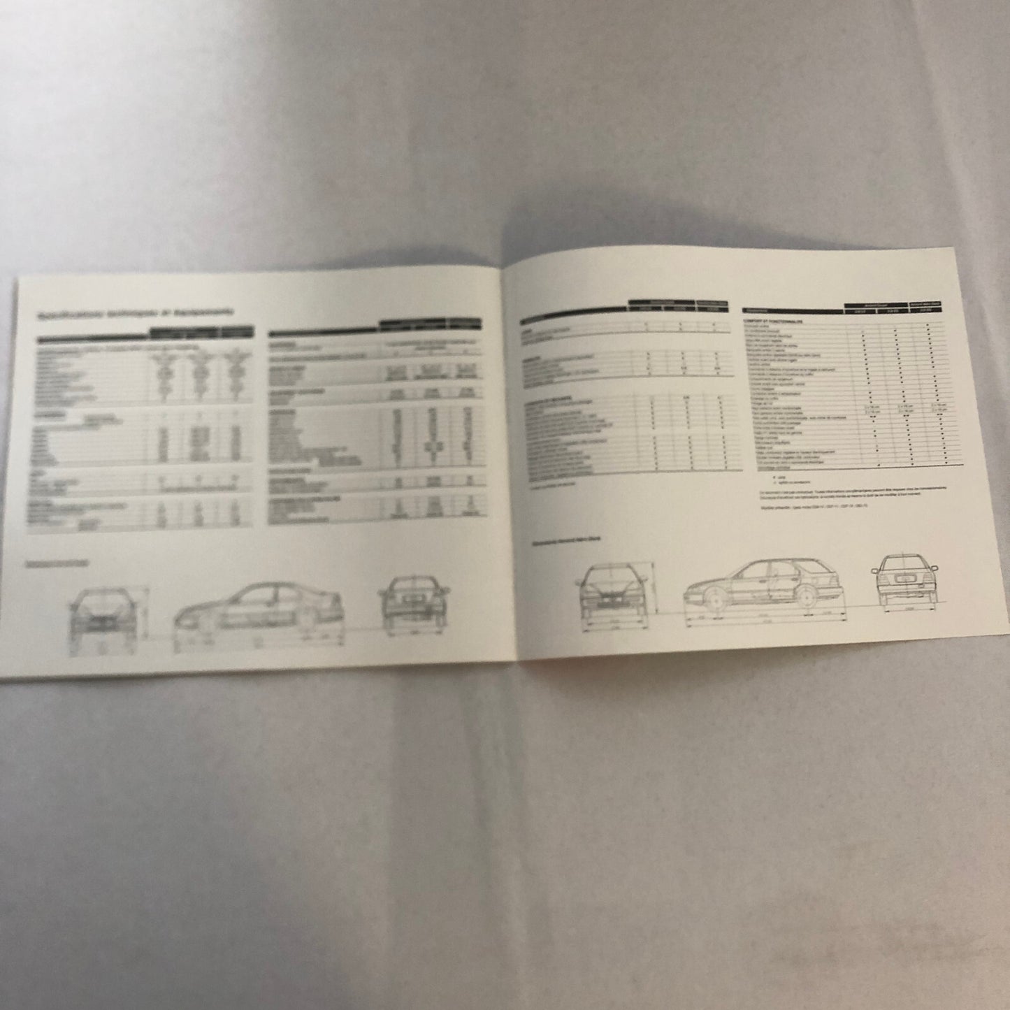 Honda Accord Coupe Aero Deck Wagon Brochure Catalog FRENCH European 1994 1995