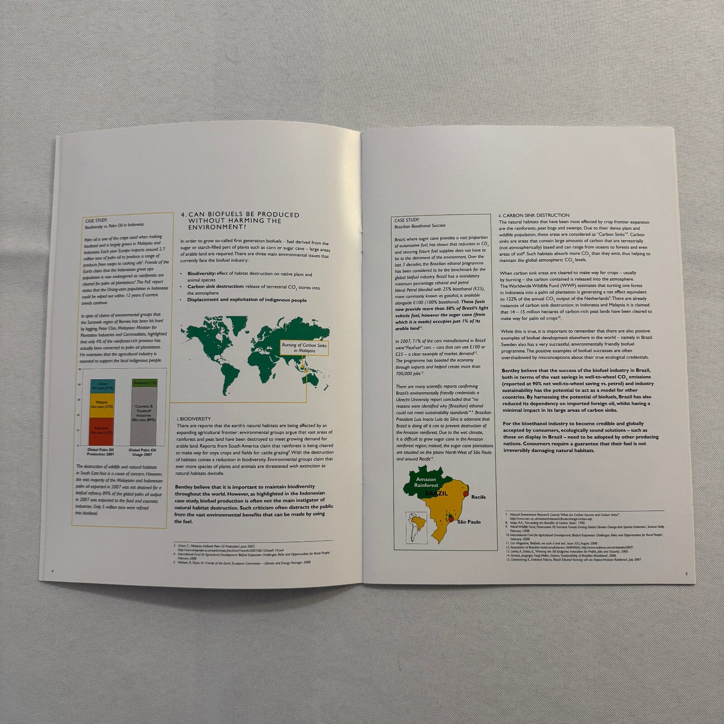 Bentley and the Future of Bio Fuels Car Sales Brochure Catalog Advertising 2009