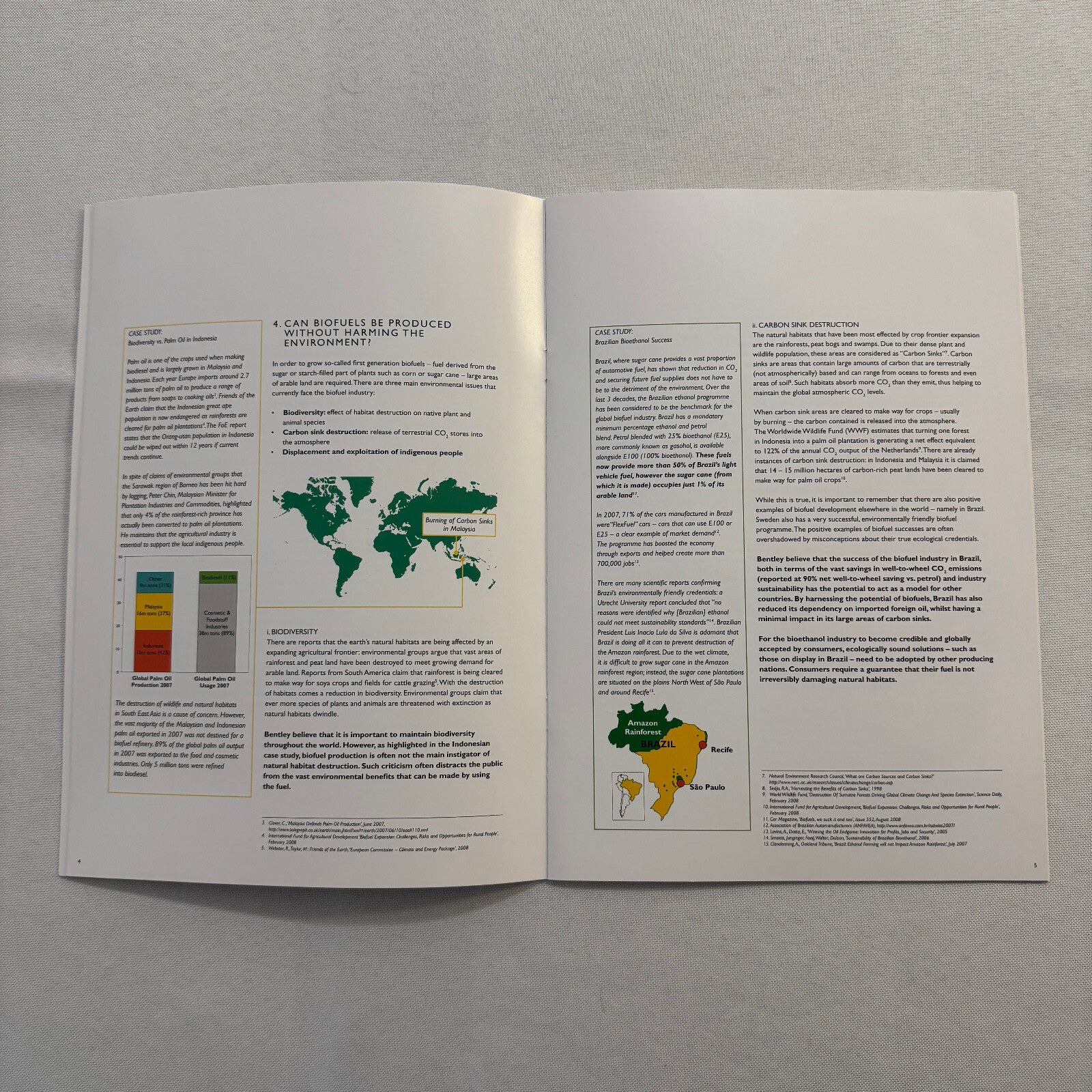 Bentley and the Future of Bio Fuels Car Sales Brochure Catalog Advertising 2009