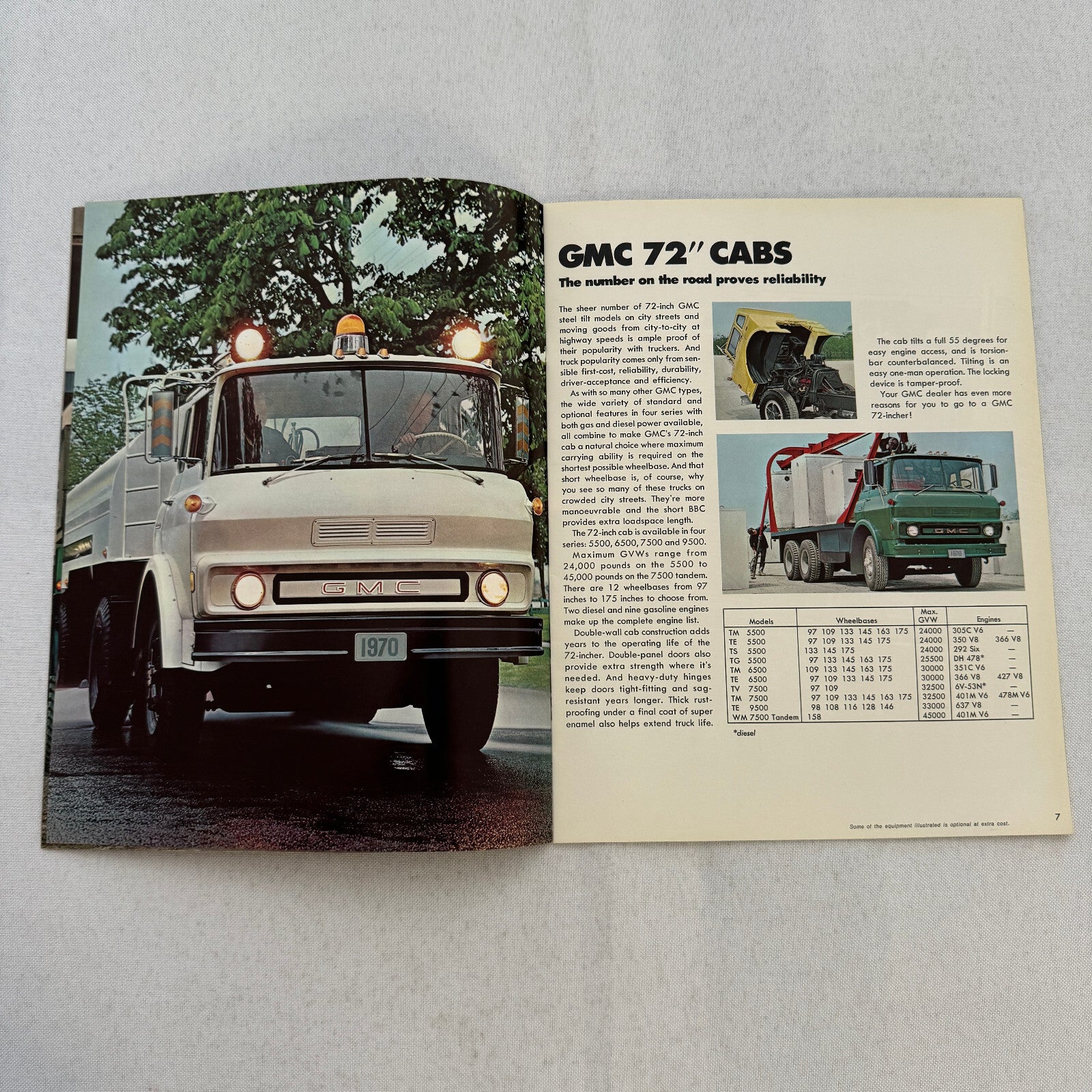 1970 GMC Heavy Duty and Medium Duty Truck Sales Brochure Catalog Astro Vintage