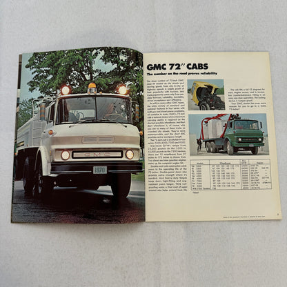 1970 GMC Heavy Duty and Medium Duty Truck Sales Brochure Catalog Astro Vintage