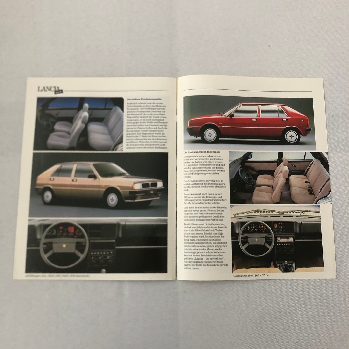 1986 Lancia Delta Car Sales Brochure Catalog GERMAN TEXT European