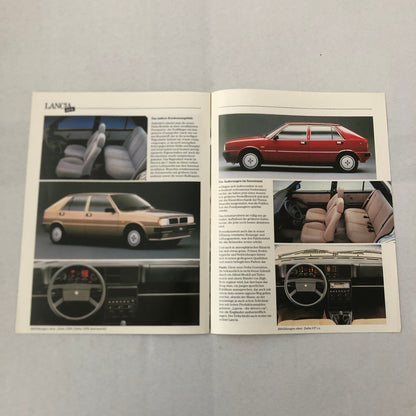 1986 Lancia Delta Car Sales Brochure Catalog GERMAN TEXT European