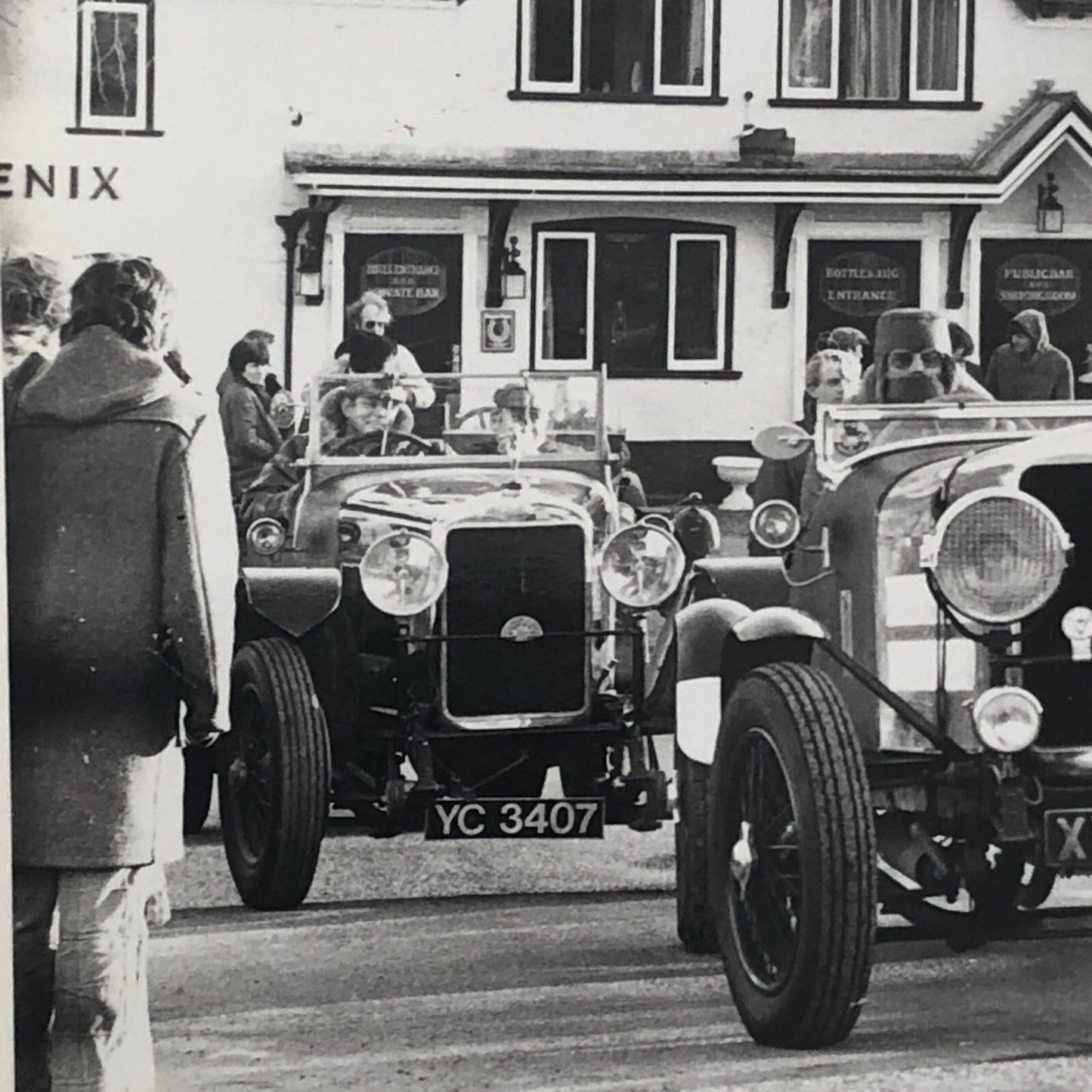 Vintage Antqiue Car Rally Photo Photograph Print 1981 ? 
