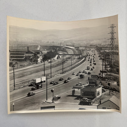 Vintage Cars on California Highway Photo Photograph Print Associated Press