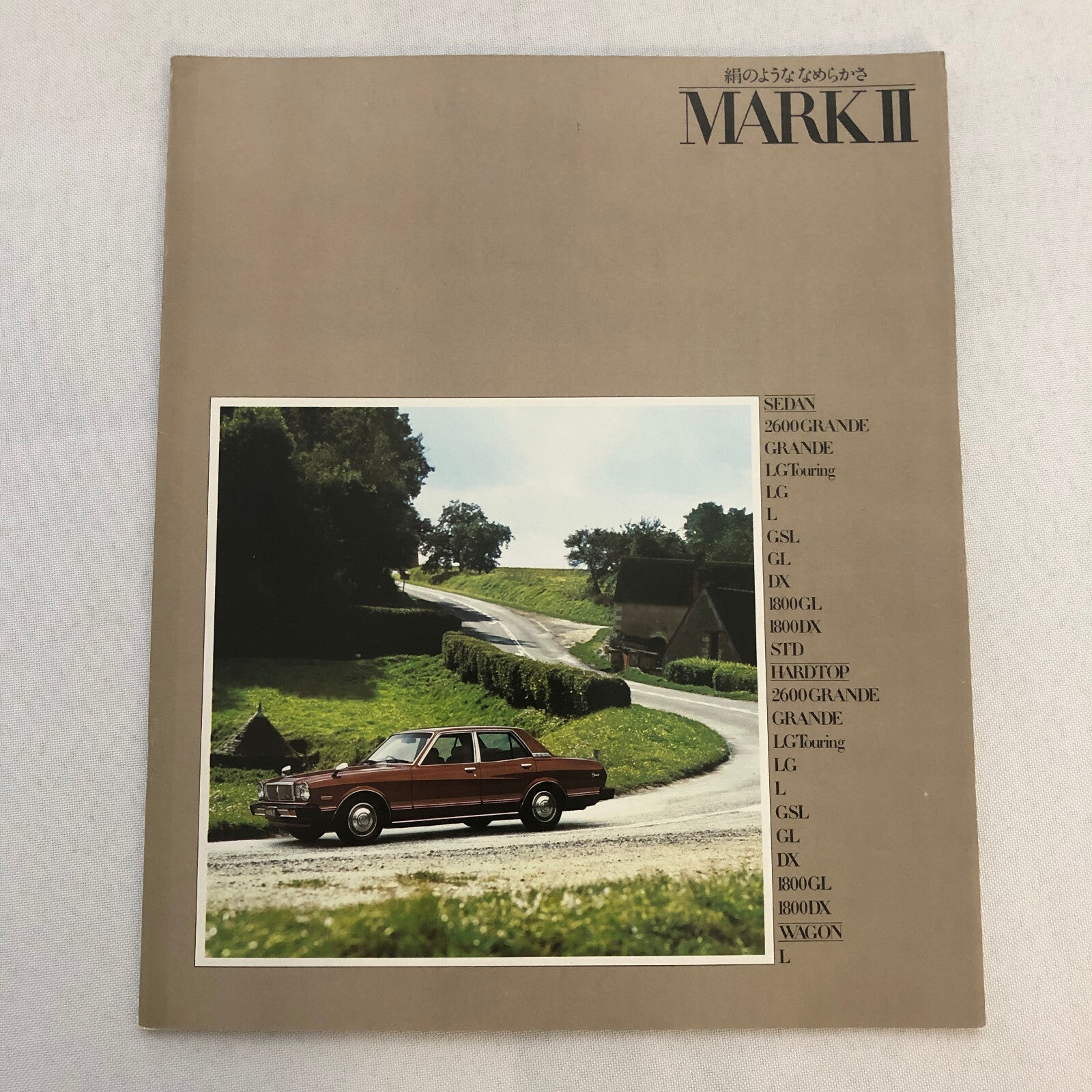Toyota Mark II Car Sales Brochure Catalog Advertising Japanese Text JDM