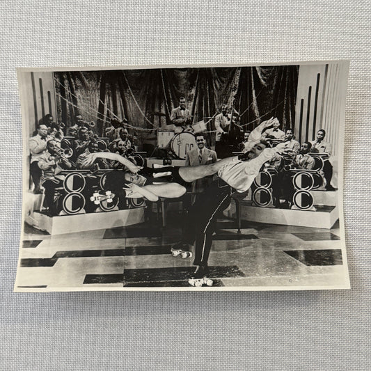 Circus Rollerskating Roller Skate Circus Act with Band Photo Photograph Vintage