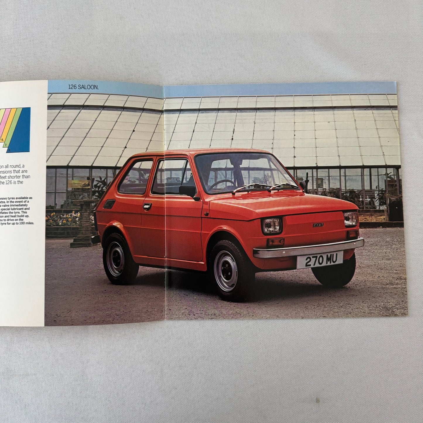 Fiat 126 Saloon and Fiat 126 DeVille Car Sales Brochure Catalog Vintage UK