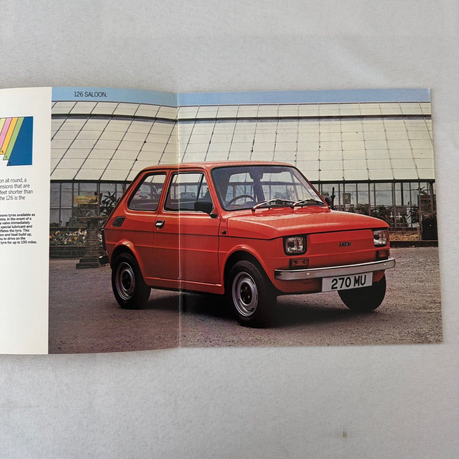 Fiat 126 Saloon and Fiat 126 DeVille Car Sales Brochure Catalog Vintage UK