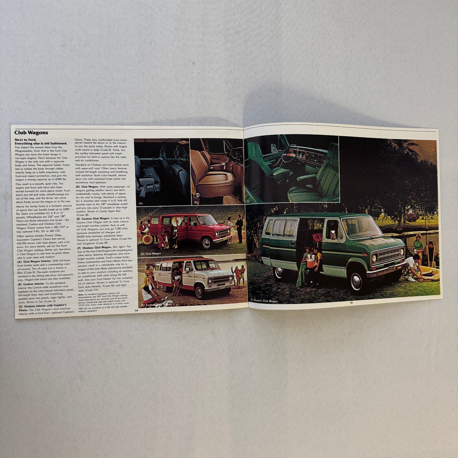 1977 Ford Station Wagon Car Sales Brochure Pinto Cruising Wagon Club Wagon LTD