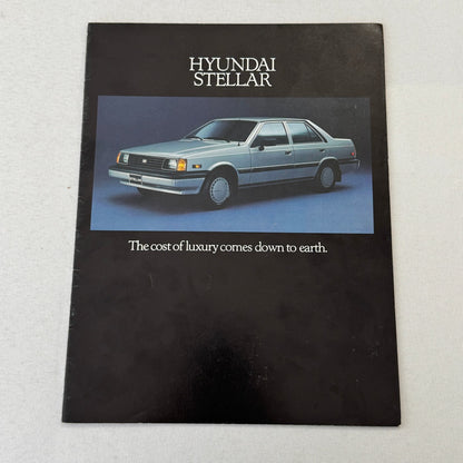 Vintage Hyundai Stellar Car Brochure Canadian Market Vintage Advertising
