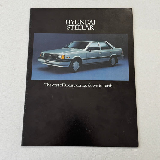 Vintage Hyundai Stellar Car Brochure Canadian Market Vintage Advertising