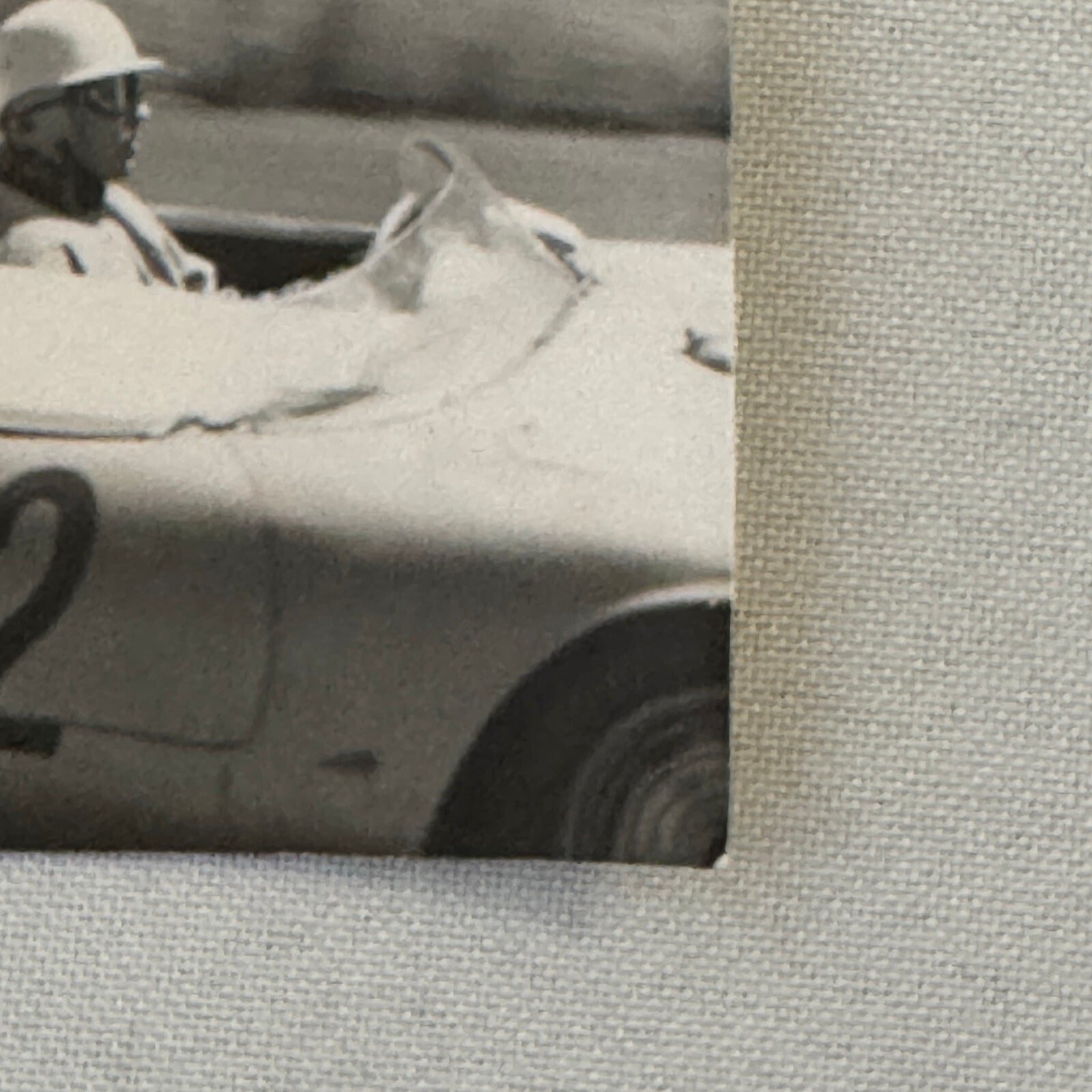 Vintage Porsche Racing Car Driver Photo Photograph