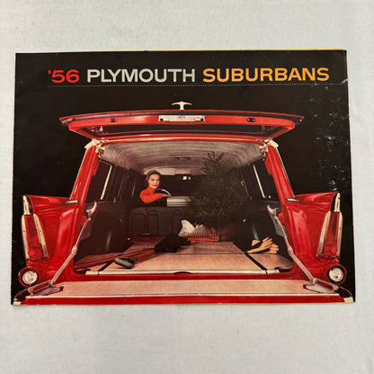 1956 Plymouth Suburban Station Wagon Sales Brochure Sport Custom De Luxe
