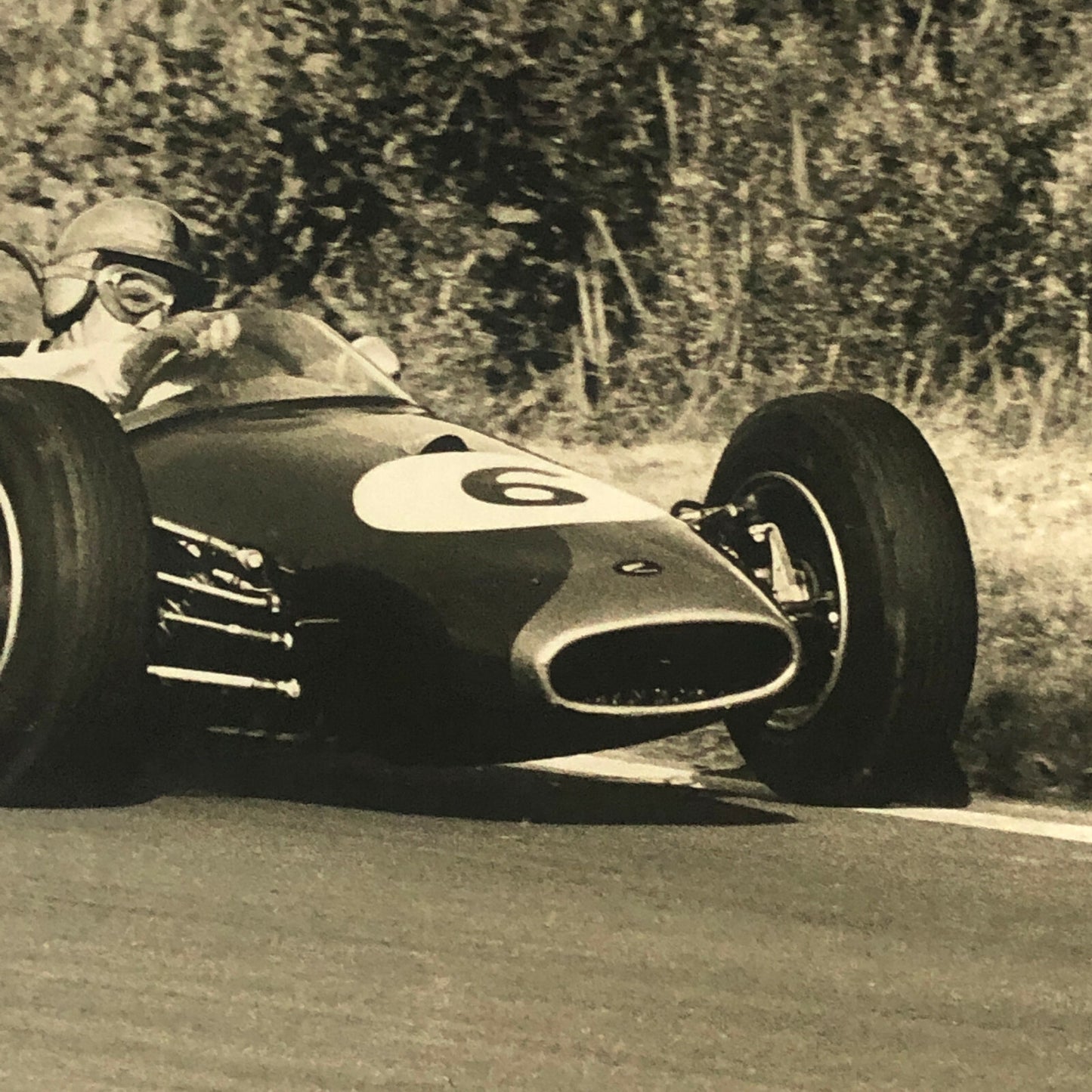 Vintage Grand Prix Racing Car Driver Photo Photograph Print 