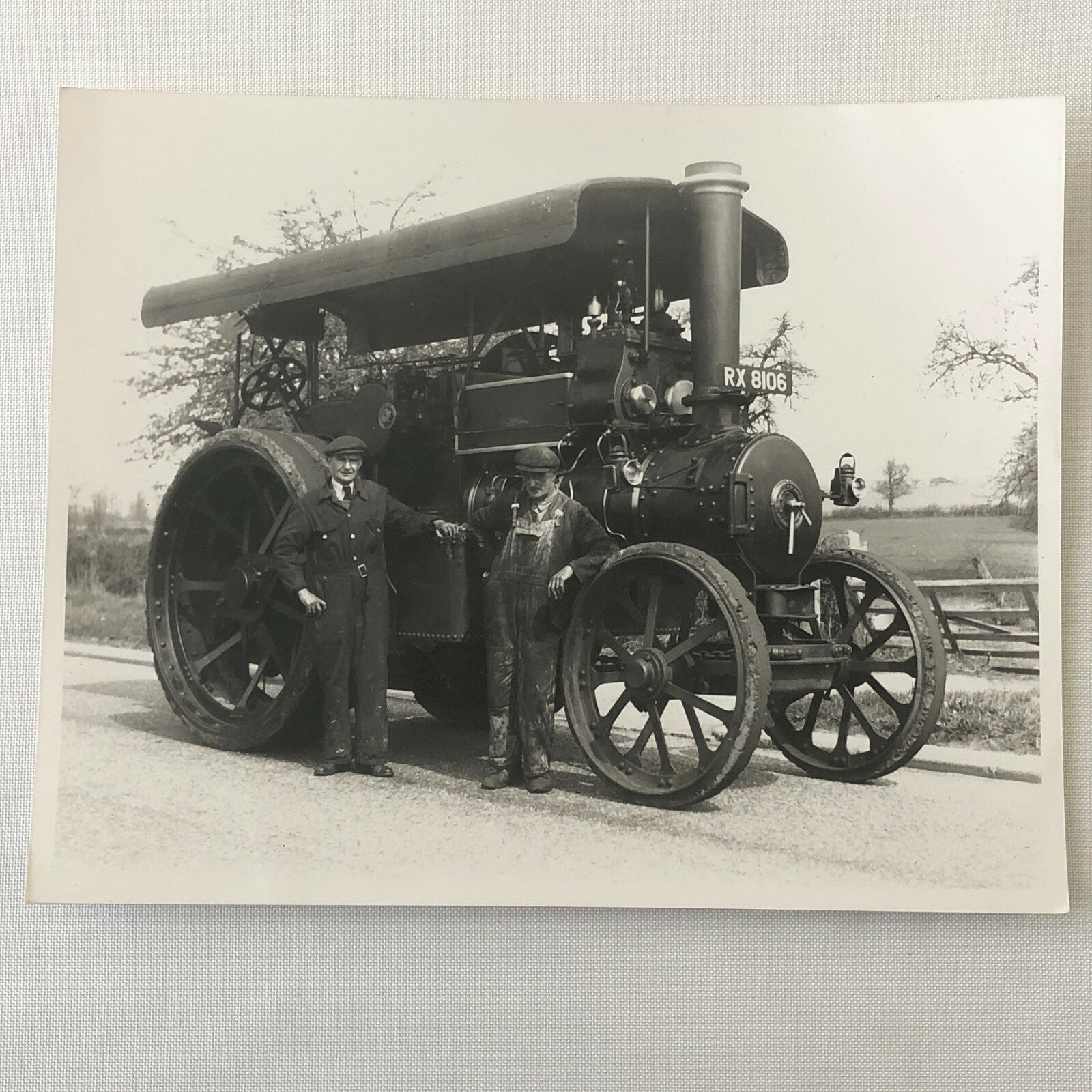 Vintage Steam Tractor Photo Photograph - Modern Era Print 