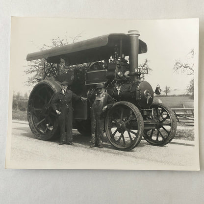 Vintage Steam Tractor Photo Photograph - Modern Era Print 