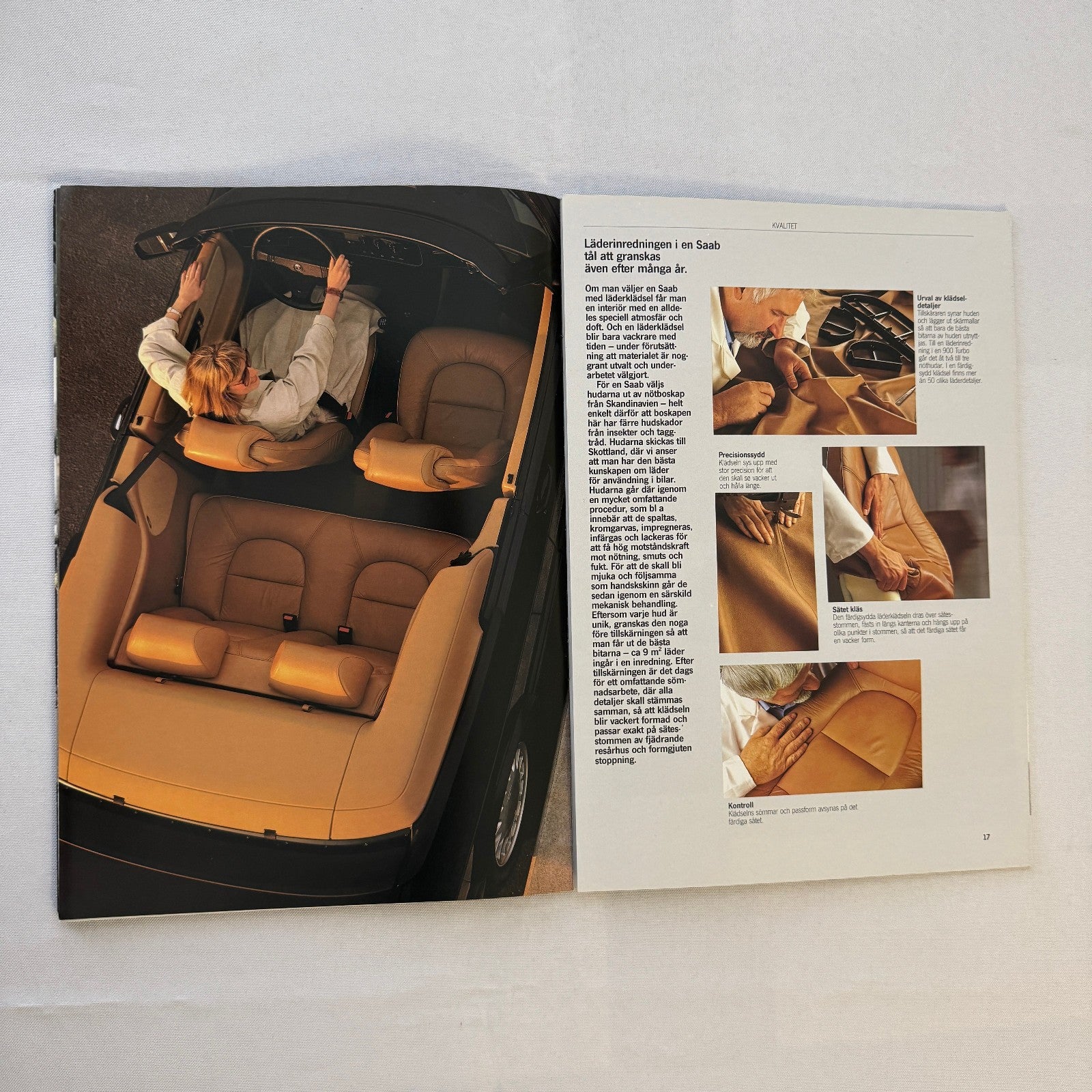 Vintage Saab 900 Cabriolet Saab 900 Turbo 16 Aero Sales Brochure Car SWEDISH