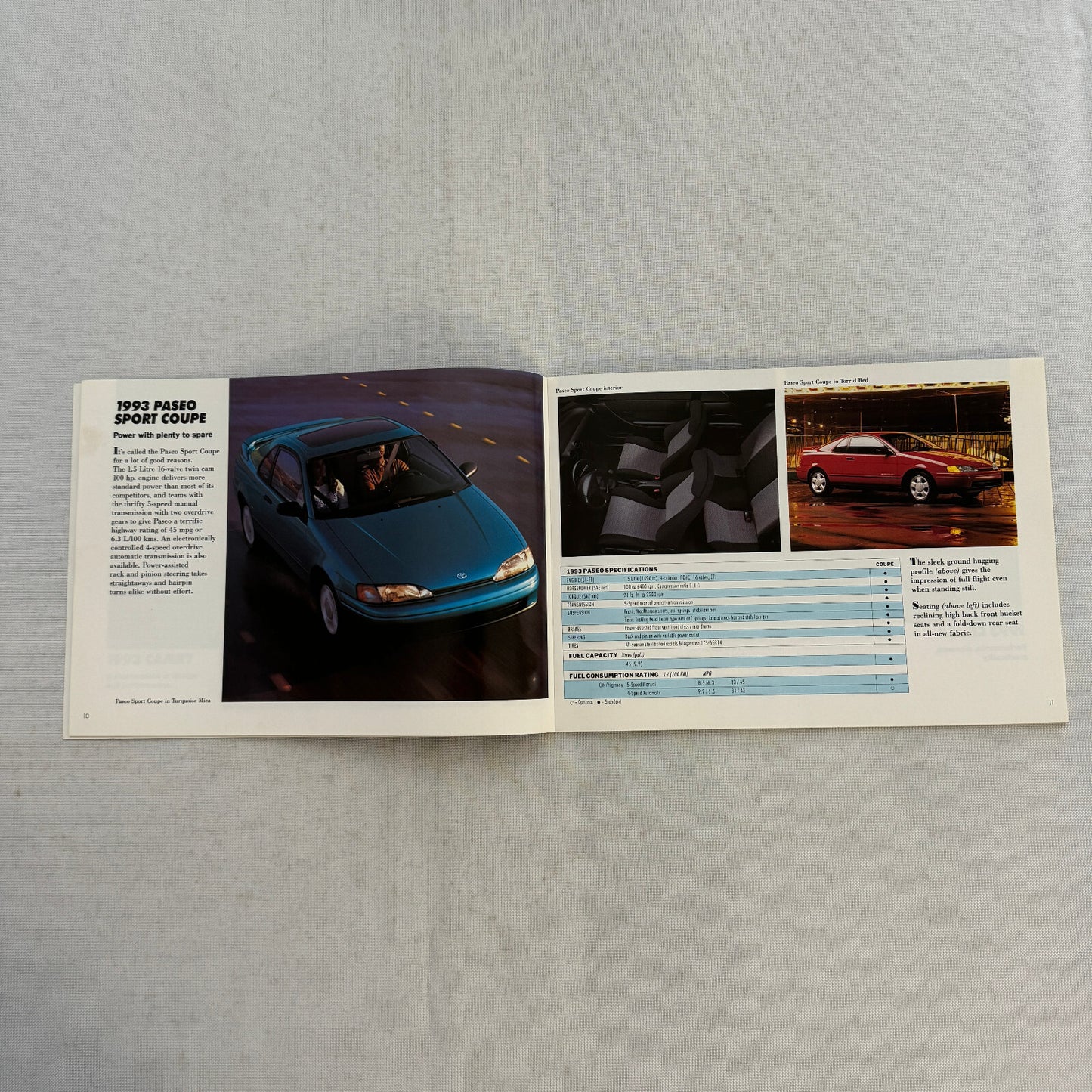 1993 Toyota Sales Brochure Catalog Previa Paseo MR2 Celica 4Runner T100 Pickup