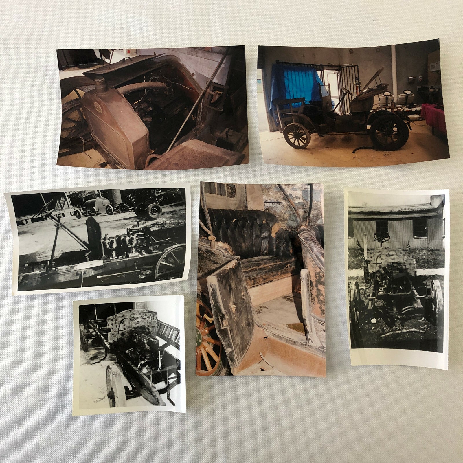 Vintage Darracq Barn Find Junk Yard Car Part Photo Photograph Lot of 18