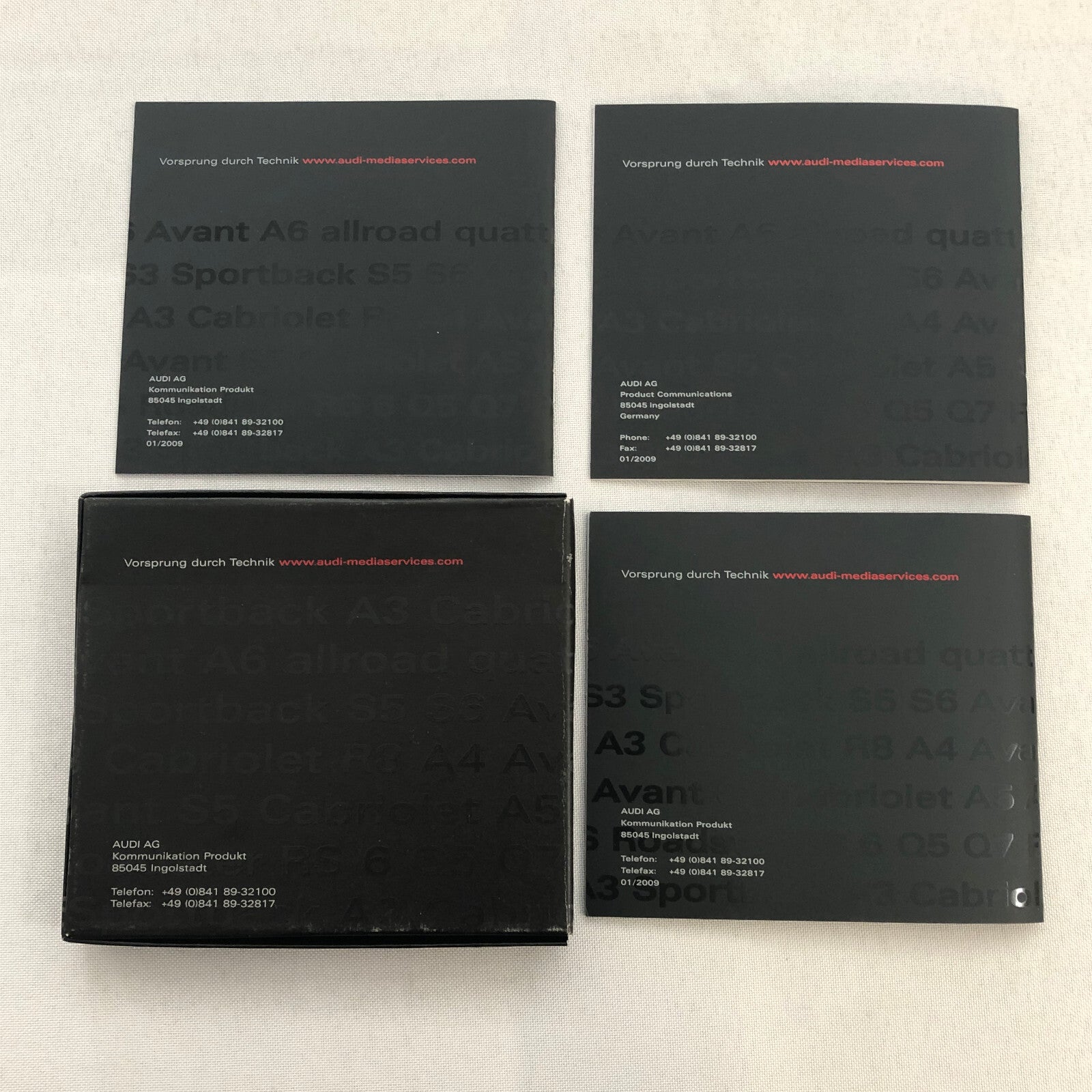 2009 Audi Sportback Concept Car Press Kit Photo CD Box