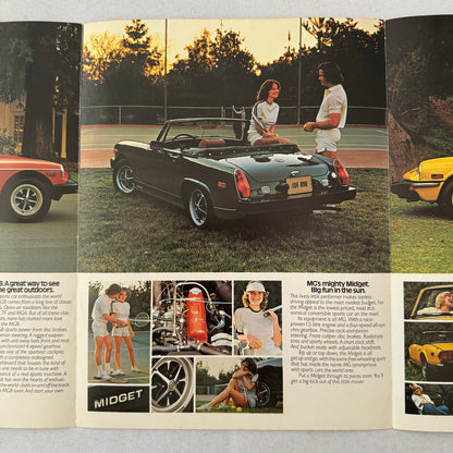 MG and Triumph Car Sales Brochure Catalog British Leyland MGB Spitfire Midget