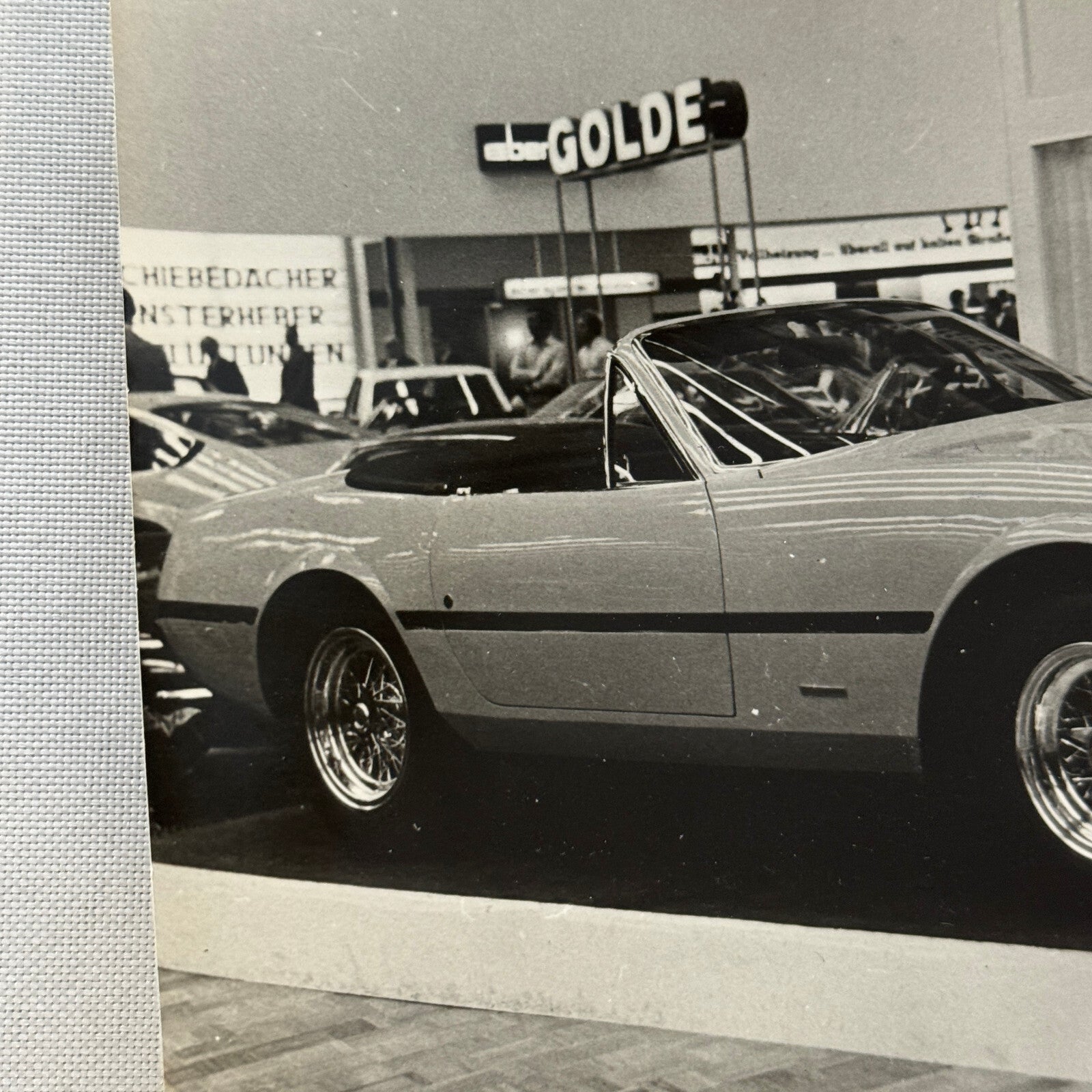 1969 Ferrari 365 GTS/4 Pininfarina Factory Press Photo Photograph Print Vintage