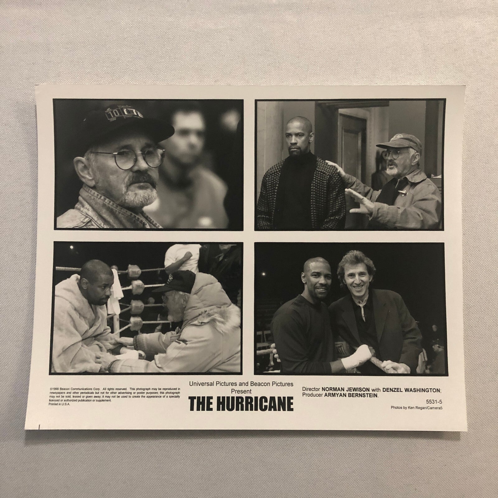The Hurricane Rubin Carter Boxer Boxing Movie Film Photo Photograph Lot 5x 1999
