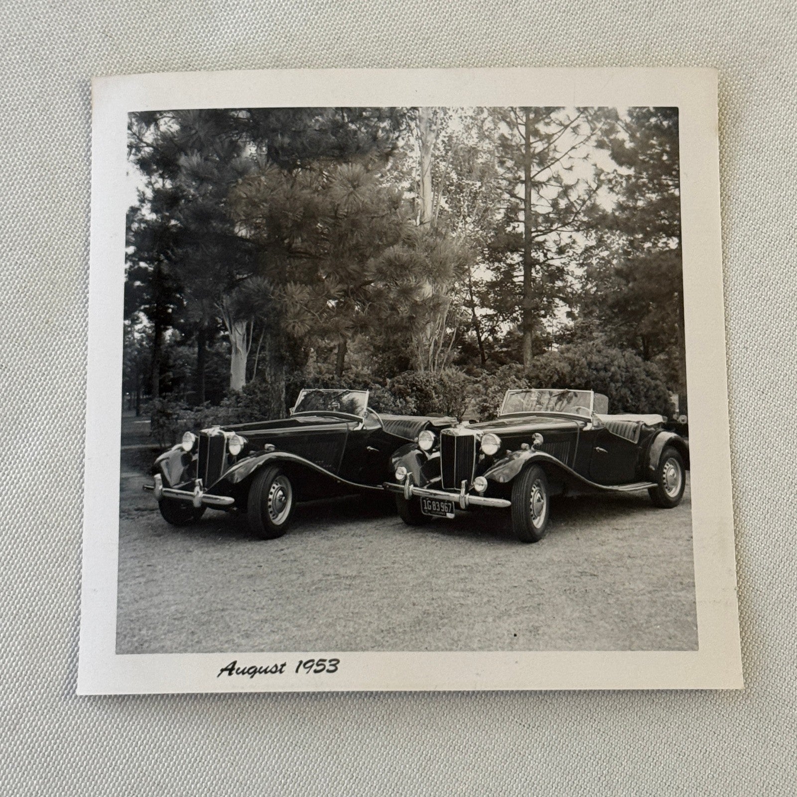 Vintage MG Roadster Car Photo Photograph Print Lot 13x 1953