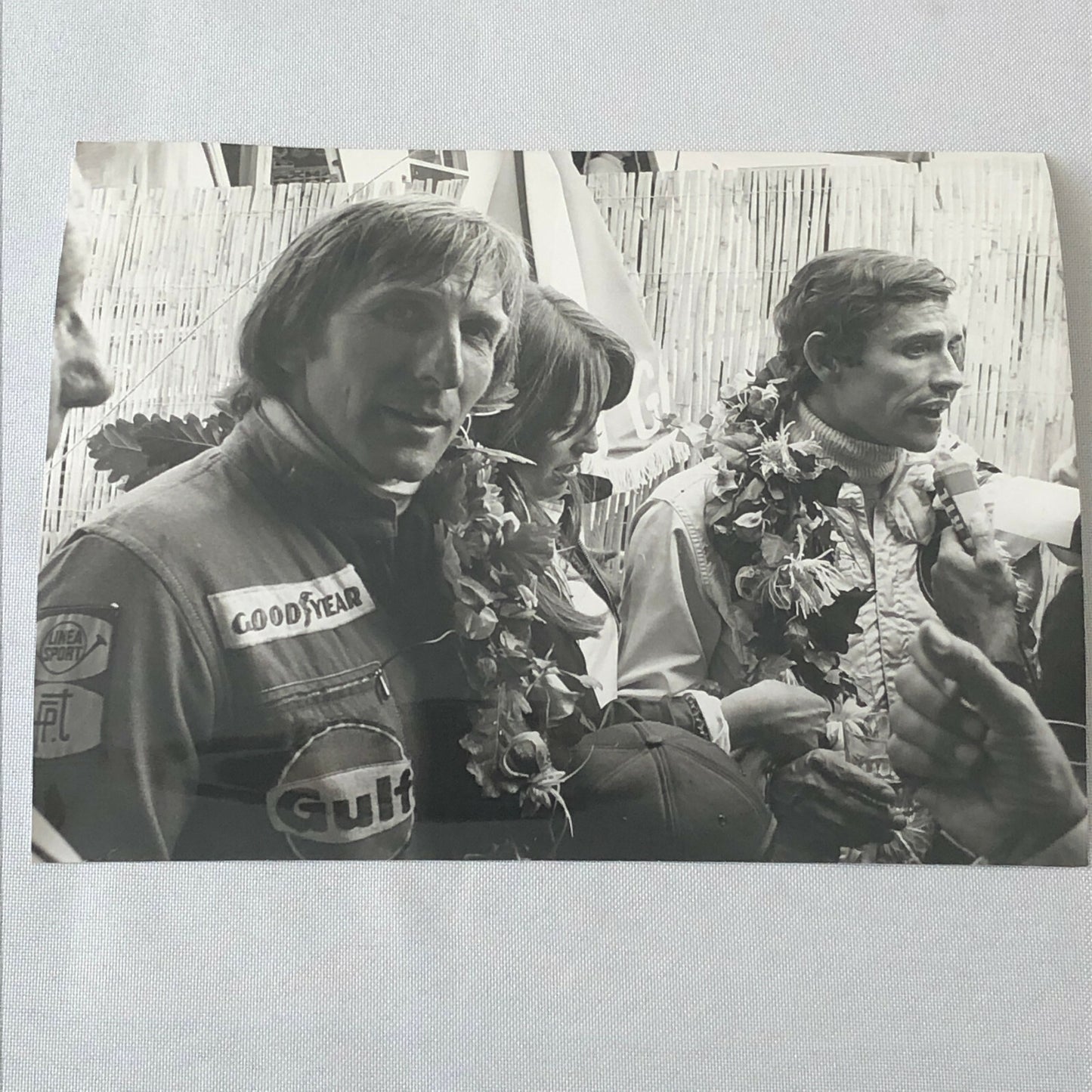 Vintage Racing Photo Photograph 1975 24 Hours of LeMans ? Jacky Ickx Derek Bell 