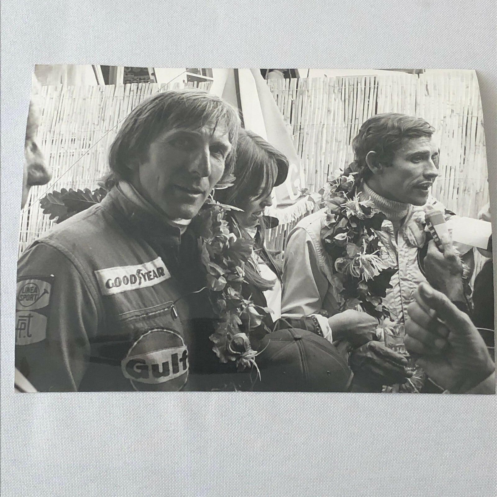 Vintage Racing Photo Photograph 1975 24 Hours of LeMans ? Jacky Ickx Derek Bell 