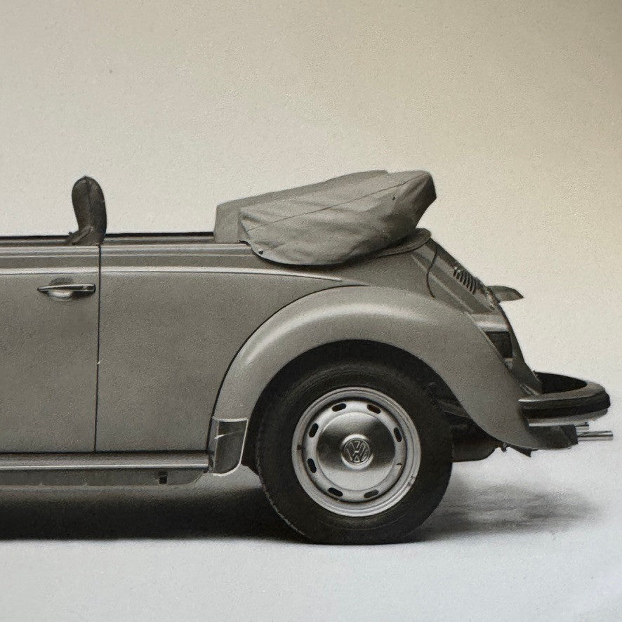 Vintage Volkswagen Beetle Convertible VW Bug Car Photo Photograph Print
