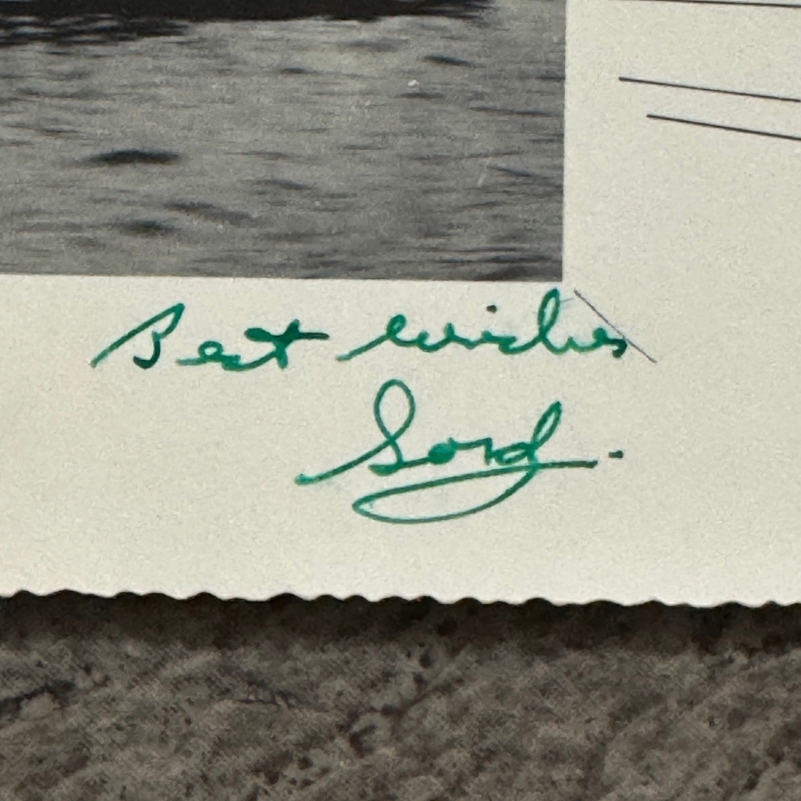 Vintage Motor Boat Racing Christmas Card Motorboat Hydroplane Photo Card