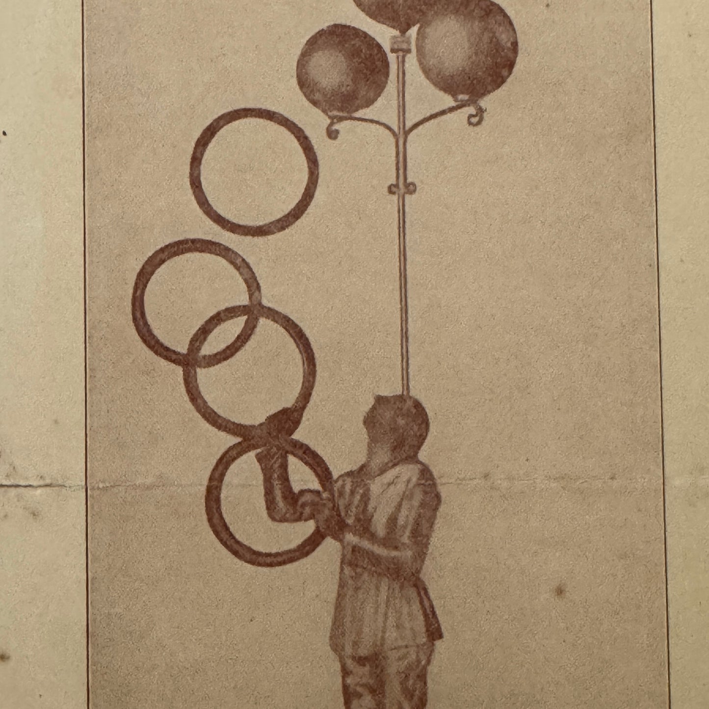 Circus Juggling Balancing Acrobat Act Ottare Vintage Brochure Advertising