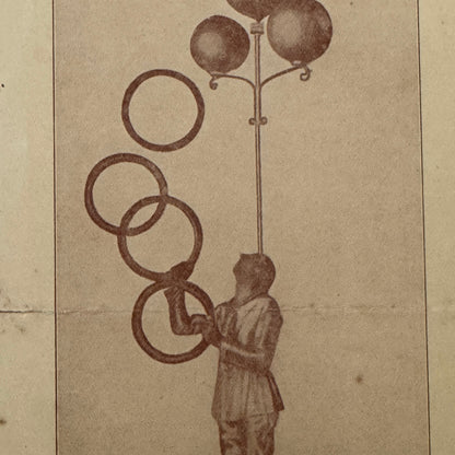 Circus Juggling Balancing Acrobat Act Ottare Vintage Brochure Advertising
