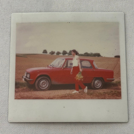 Vintage Alfa Romeo Giulia Sedan Photo Photograph Print Polaroid
