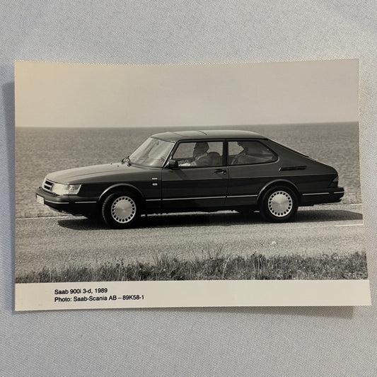 1989 Saab 900i Car Automobile Factory Photo Photograph Print Vintage Saab 900 i