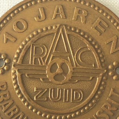 Vintage 1954 Brabant Grensrit Rally Rallye Participant Badge Emblem Award 