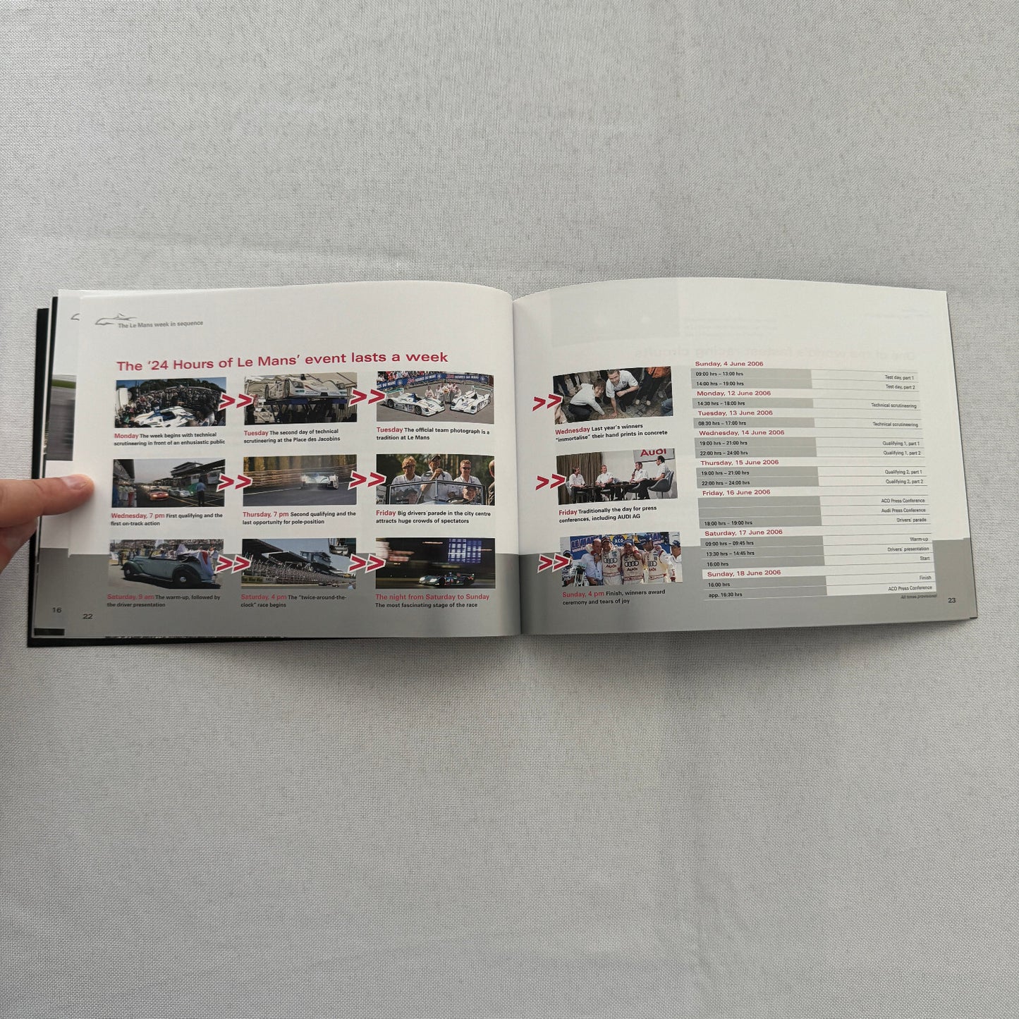 Audi R10 LeMans Racing Media Information Brochure 24 Hours of Le Mans