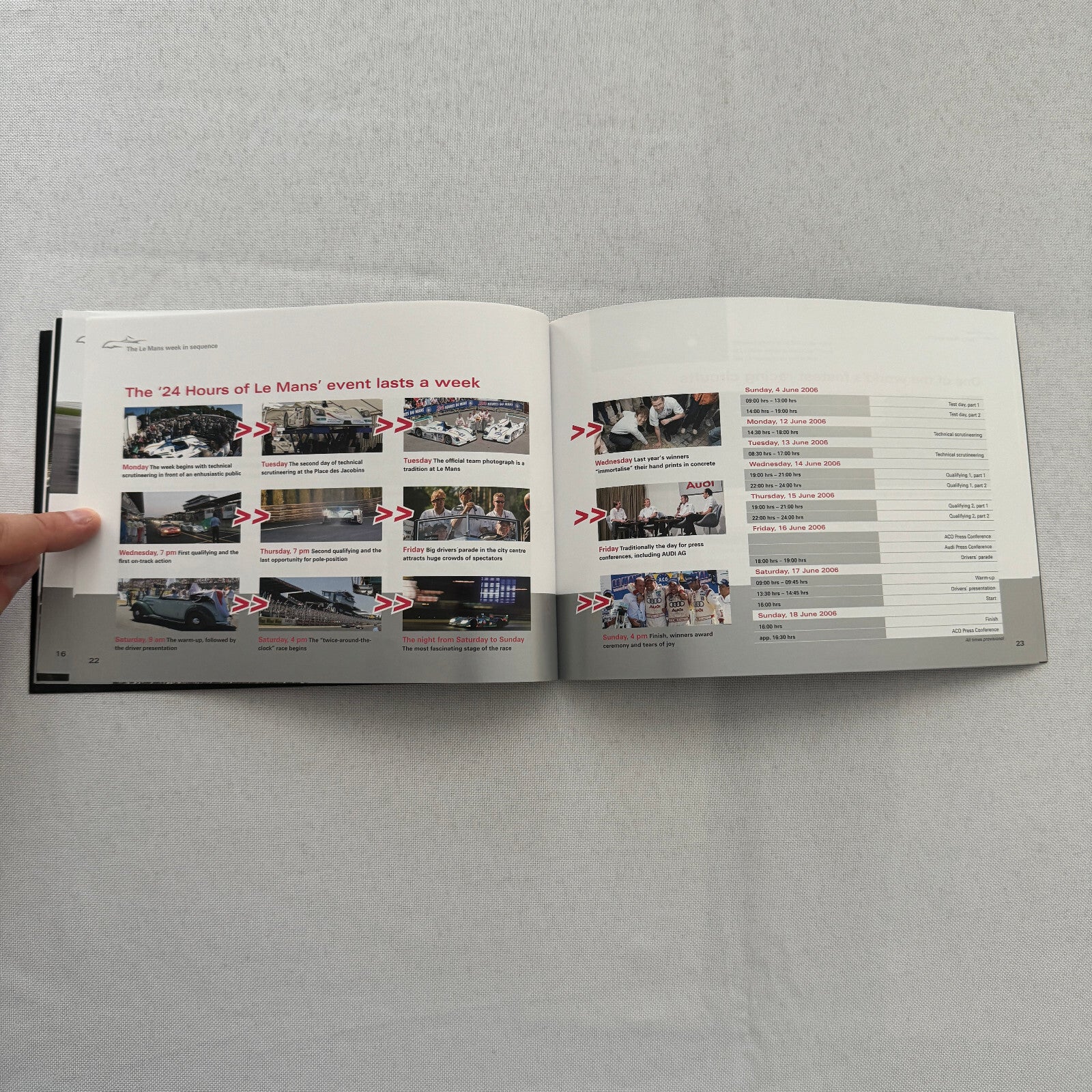 Audi R10 LeMans Racing Media Information Brochure 24 Hours of Le Mans