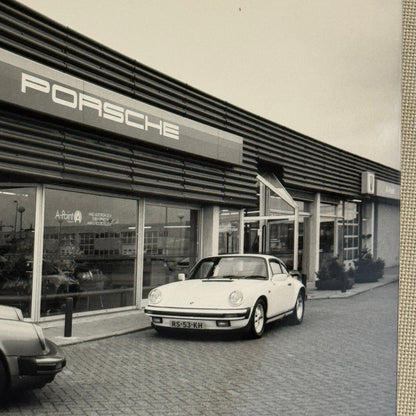 Porsche 911 at Dealership Photo Photograph Print Vintage 1988