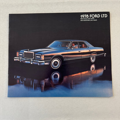 1978 Ford LTD Car Sales Brochure Catalog Hardtop Sedan Station Wagon Squire