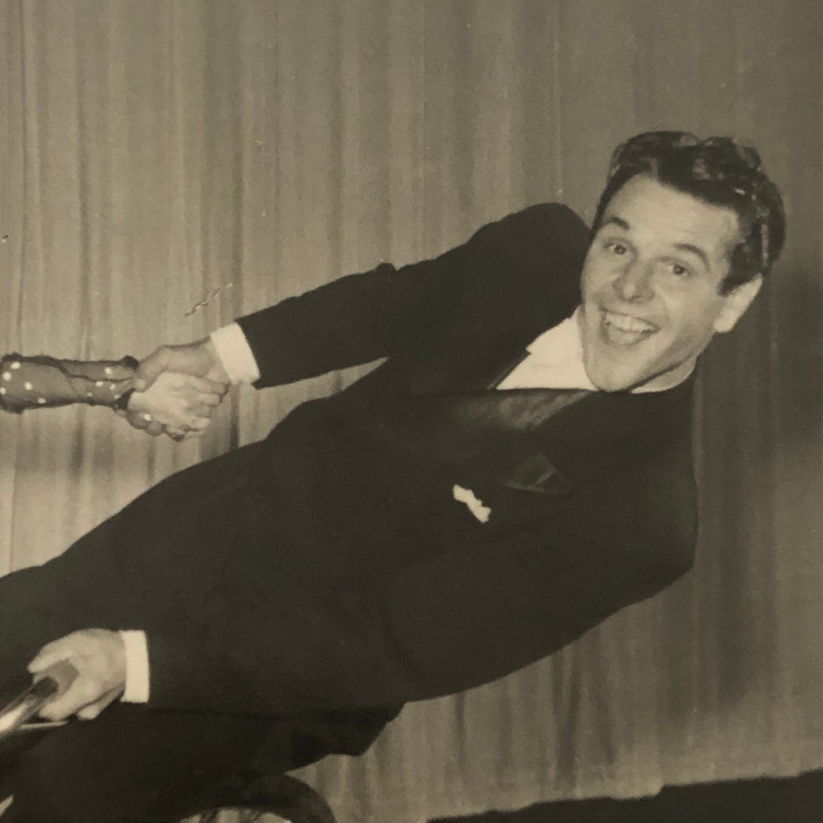 Circus Performer Man Woman on Bicycle Balancing Act Real Photo Postcard RPPC