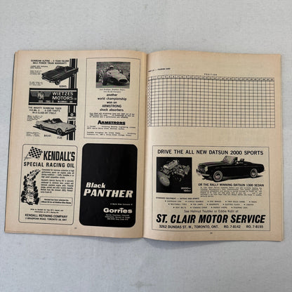 1967 Can Am Racing Program Players 200 Mosport Canada CanAm Bruce McLaren +