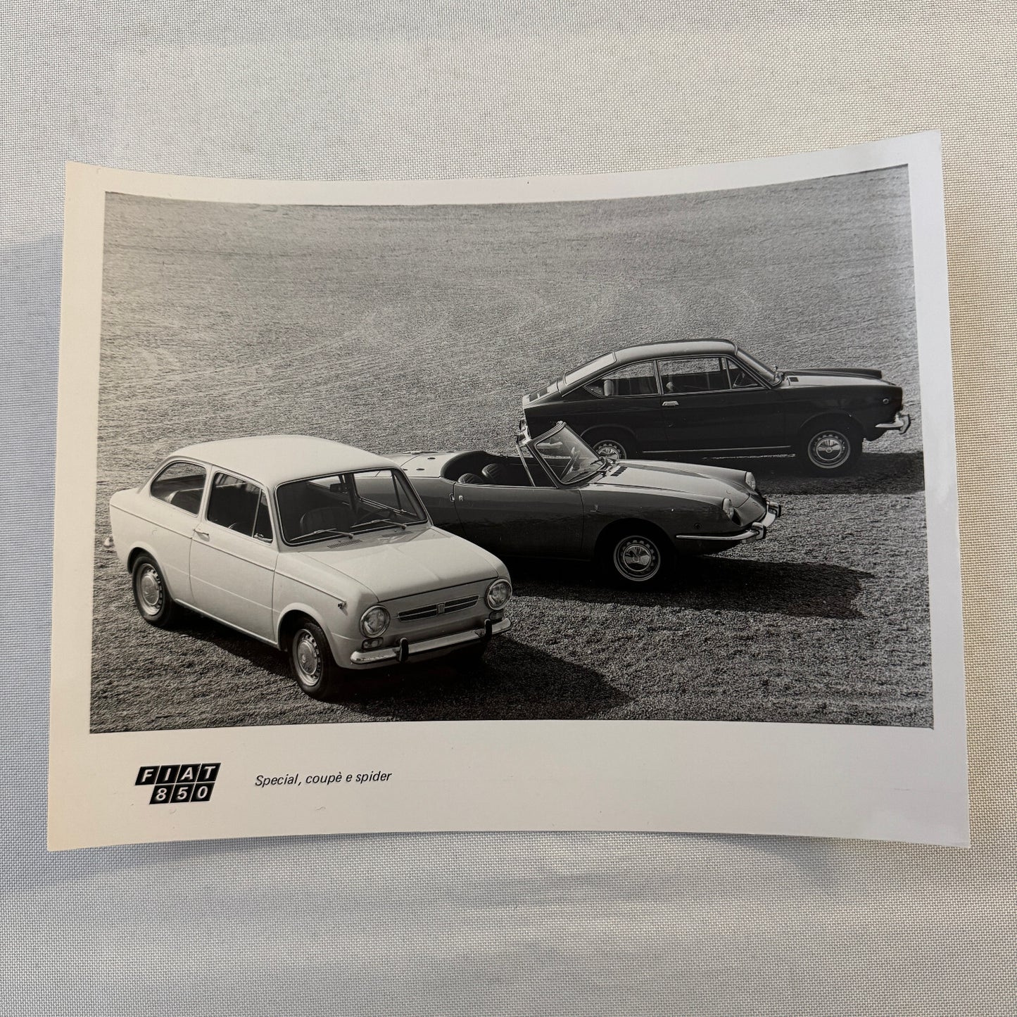 FIat 850 Special 850 Coupe and 850 Spider Factory Press Photo Photograph Print