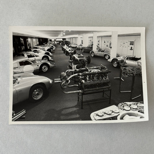 Vintage Porsche Museum Racing Car Photo Photograph Print 1976