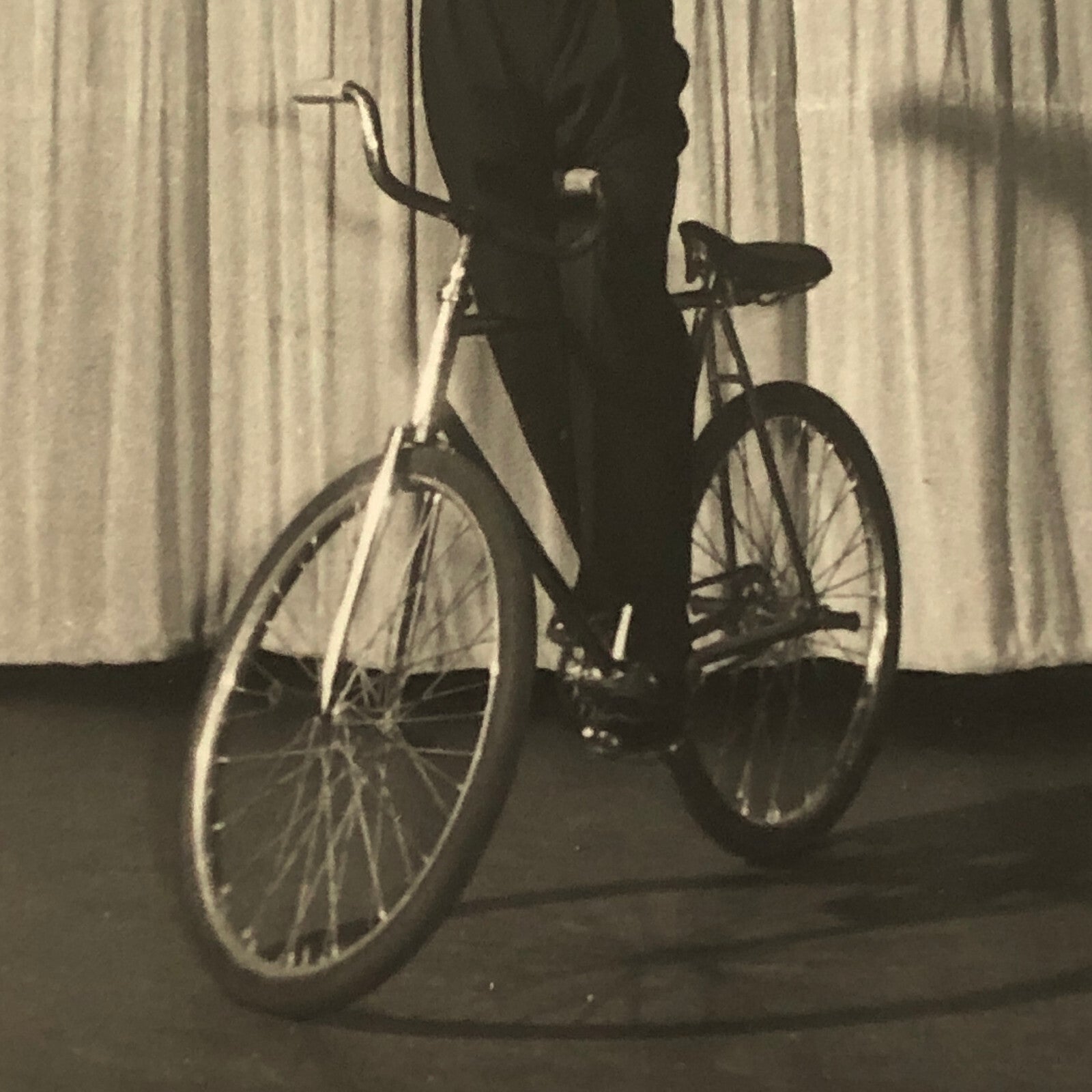 Circus Performers Balancing Act on Unicycle Photo Photograph The Renellis