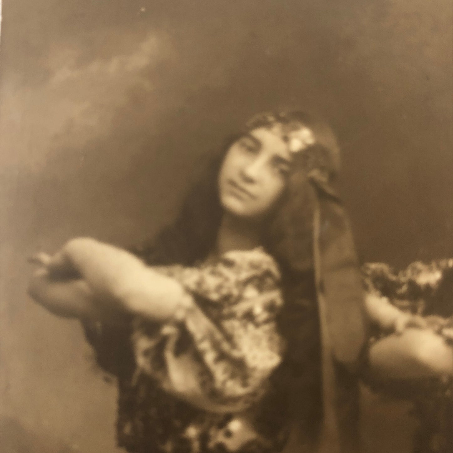 Circus Performer Women Dancers Acrobats Real Photo Postcard RPPC Hermanas Santos